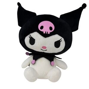 Sanrio Kuromi Plush Toy Black White Pink Skull Ears Cute Kawaii Hello Kitty